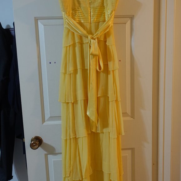 BCBG Sweatheart Neckline Long Ruffle Dress - Picture 7 of 8